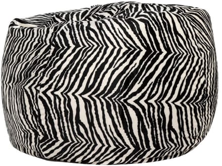 Sit On It Zitzak - Zitzak - Loungekussen - Zwart en Wit - Duurzaam Polyurethaan - Zebraprint Design