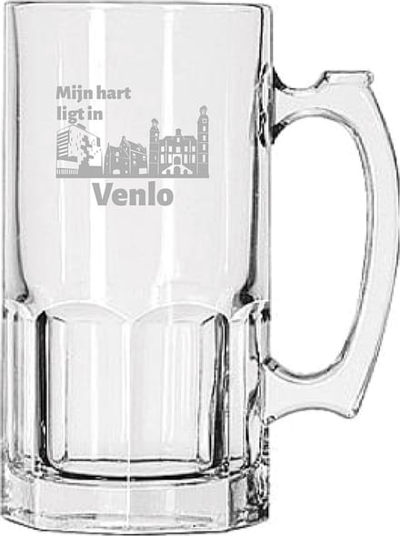 Gegraveerde Bierpul 1ltr Venlo