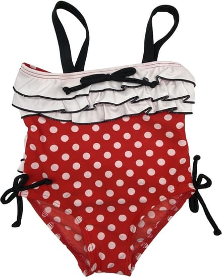 Supercute badpak met polkadots maat 74/80