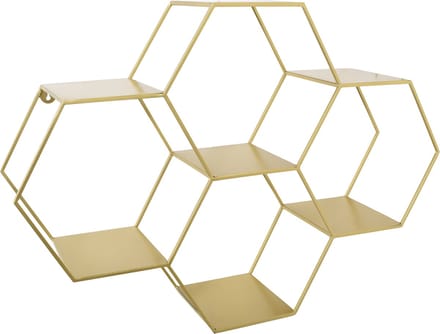LOFT42 Hexagon Wandrek Zeshoekig - Goud - 57x80x20