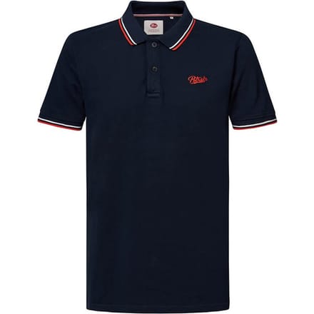 Petrol Industries - Maat M - Heren Klassieke Polo - Blauw