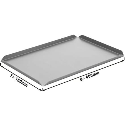 GGM Gastro (5 stuks) Vitrineplateau - Aluminium - 400x150x10mm - zilver zilver