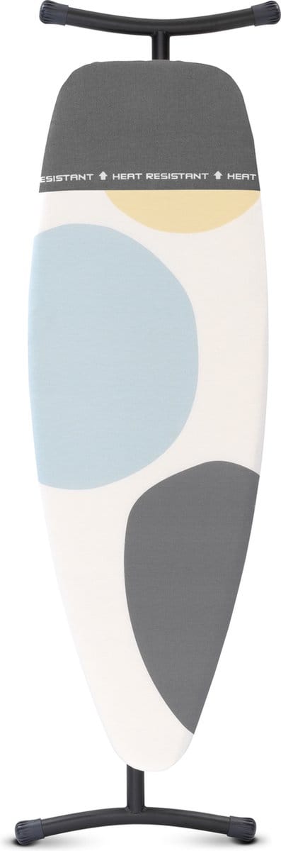 Brabantia Strijkplank D - met Hittebestendige Parkeerplaats - 135 x 45 cm - Spring Bubbles