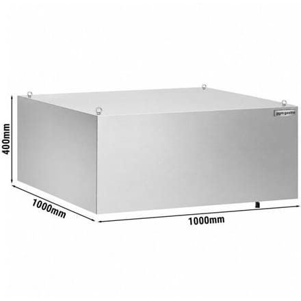 GGM Gastro Kondensationshaube - 1000mm - mit 2 Ablasshähnen - Edelstahl