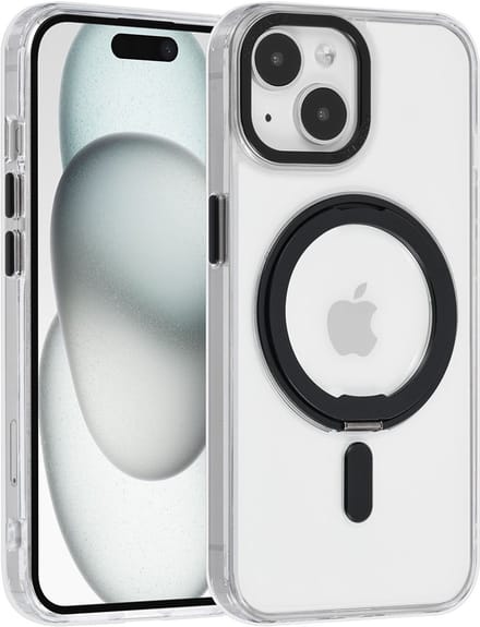 UNIQ Accessory Back Cover - Apple iPhone 15 - Transparant - MagSafe-ringsysteem - Versterkte hoeken