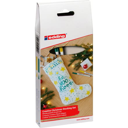 edding Kerstman set - Groen/Geel