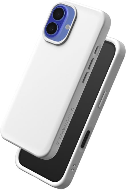 Rhinoshield, Hoesje Geschikt voor Apple iPhone 16 Model SolidX Compatibel met Draadloos Opladen, Wit