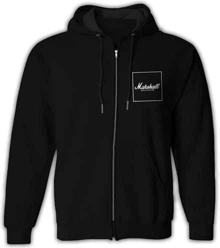 Marshall - Vierkante Logo Hoodie Zwart (Unisex - M)