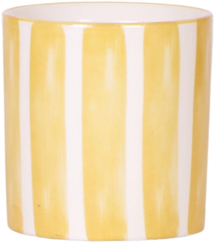 Kolibri Home | Painted stripe - Yellow - Ø9cm