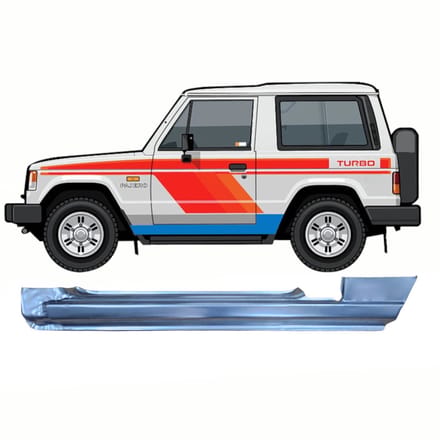 Volledige dorpel voor Mitsubishi Pajero 1982-1992 / Links