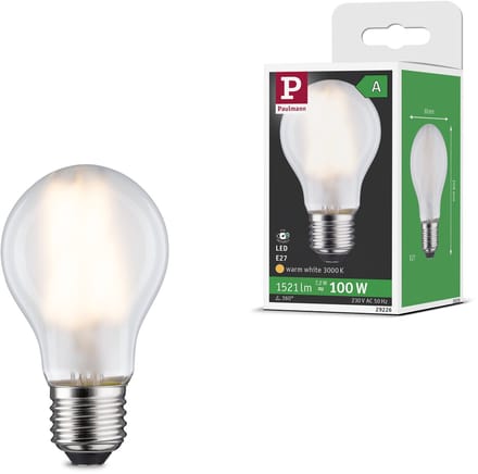 Efficient-Line Filament 230 V LED-gloeilamp E27 Enkele lamp 1521lm 7,2W 3000K Mat