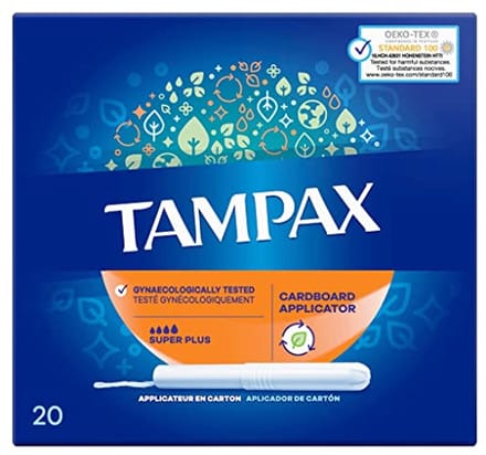 Super Plus Tampons met Kartonnen Applicator - Lekkagebescherming en Comfort - 20 Stuks