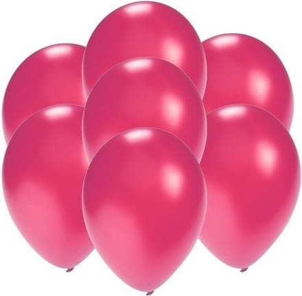 Party ballonnen in klein formaat - roze - 200x - 13 cm - feestartikelen/versiering