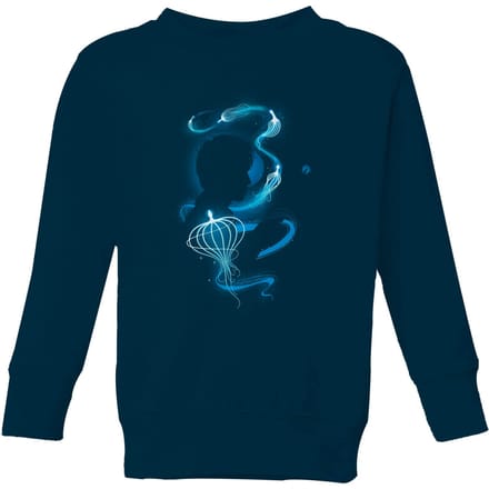 Fantastic Beasts Newt Silhouette kindertrui - Navy - 122/128 (7-8 jaar)