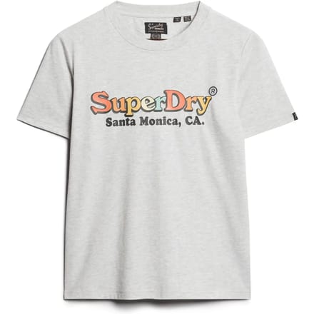 Superdry - Rainbow T-shirt met logo en relaxte pasvorm - Dames - T-shirts