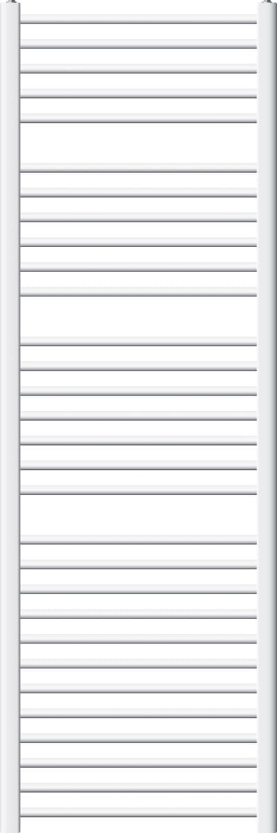 ECD Germany Badkamerradiator - 600 x 1800 mm - wit - gebogen met zijaansluiting - handdoekdroger radiator
