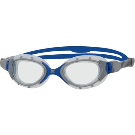 Zoggs Unisex volwassen Predator Flex zwembril (Grijs/Blauw)