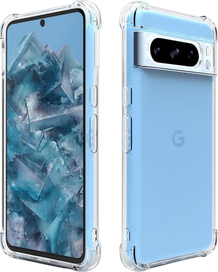Hoesje voor Google Pixel 8 PRO backcover Shockproof siliconen Transparant