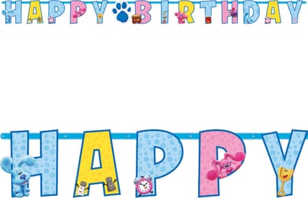 Amscan by Riethmuller - Riethmüller - Blue's Clues Letterbanner (15 x 180 cm)