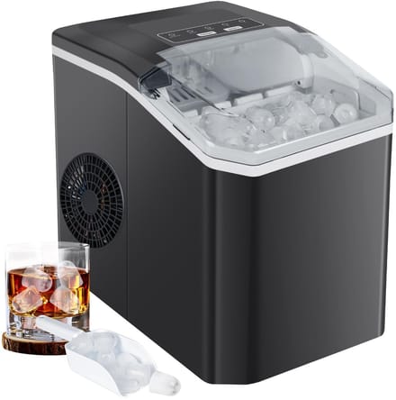 IJsblokjesmachine - Compacte maker - Snelle ijsbereiding - Zelfreinigend - 12 kg per dag - Zilver