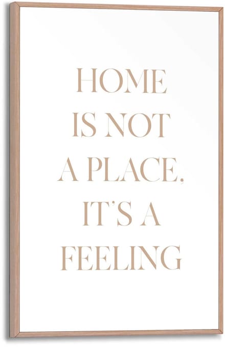 Schilderij Feeling Home - 30 x 20 - Hout - REINDERS