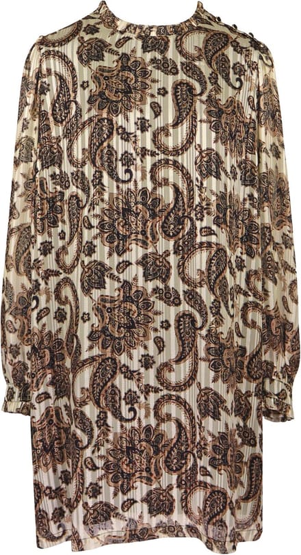 Liu Jo - bruine paisley jurk - maat 42 (IT48)