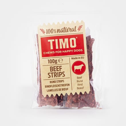 Timo Strips 100 g - Hondensnacks - Rund