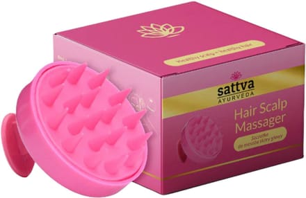 Massageborstel met siliconen punten, Sattva Ayurveda