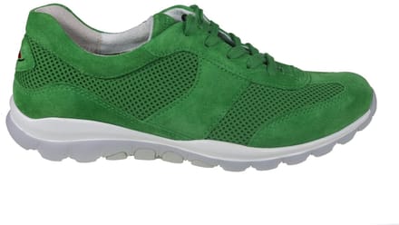 Gabor rollingsoft sensitive 46.966.44 - dames rollende wandelsneaker - Groen - maat 42 (EU) 8 (UK)
