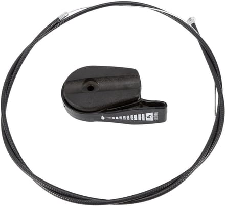 Gaskabel Hendel Kit - Grasmaaier Onderdeel - Motor Starten - Universele Pasvorm - 65 inch Kabel - Zwart