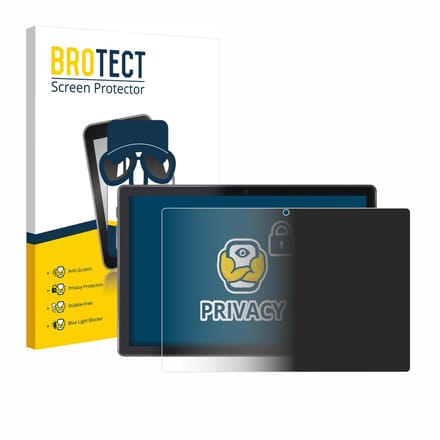 BROTECT - privacy screenprotector voor Lisciani Mio Tab 10" - Folie Beschermfolie Blauwlichtfilter