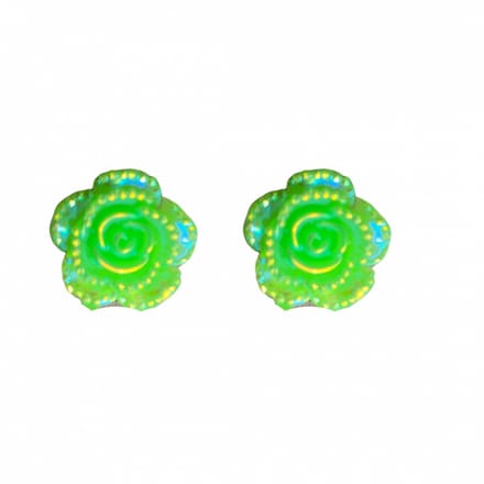 Clip Oorbellen-Neon Groen -1.5 cm Elin