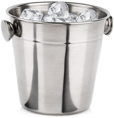 Excellent Houseware - Stalen IJs Emmer - 700ml - Roestvrij - Handvatten