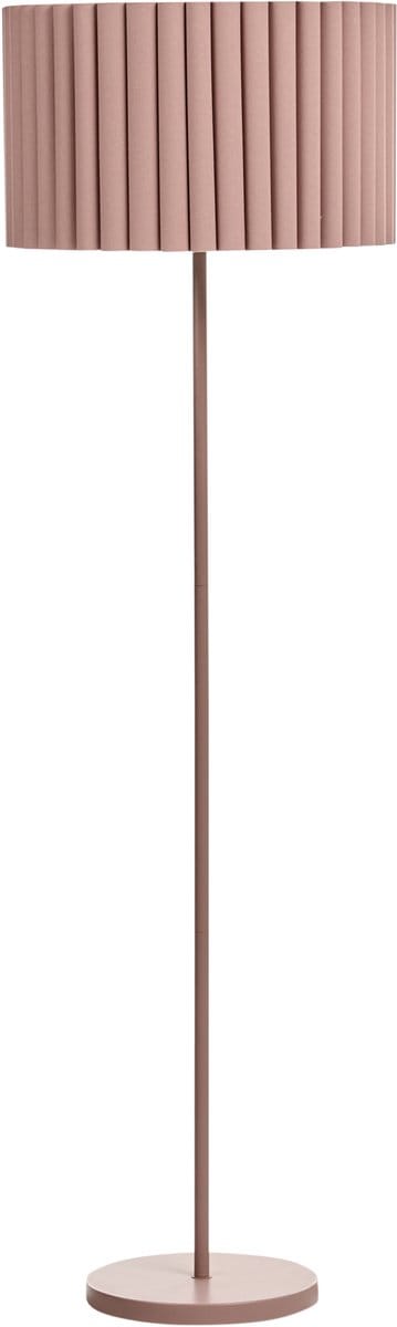 LOURENS - Staande lamp - Bruin - IJzer/Linnen
