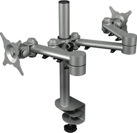 Dubbele monitorarm dual in Aluminium