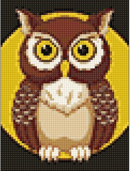 Wizardi Diamond Painting Night Owl WD308