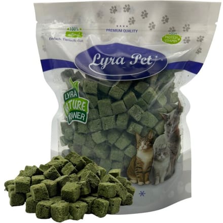 200 g Lyra Pet® gevriesdroogde kattengrasblokjes
