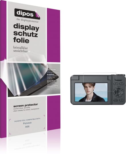 dipos – 4x Beschermfolie geschikt voor Ponovo A66 | Krasbestendige & heldere Screenprotector Ultra-Thin