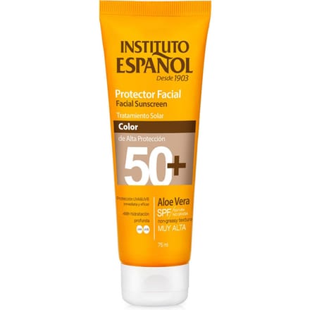 Aloë Vera Gezichtsbeschermer Met Kleur Spf50+ 75 ml