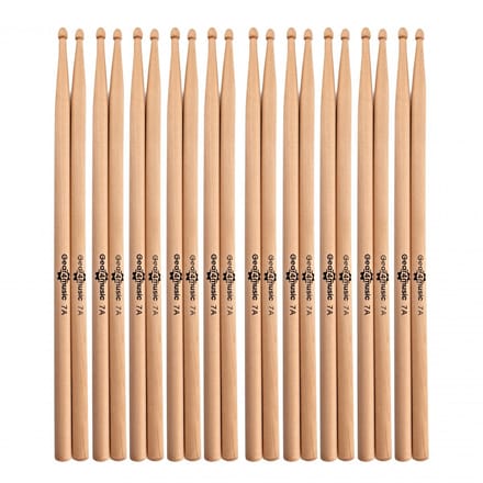 7A Drumstokken, Esdoorn, Houten Tip, 10 Paar