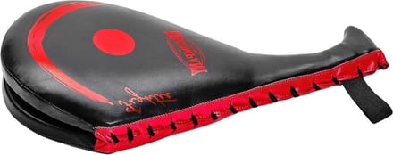 Taekwondo Handpratze - Slagkussen Kick Pad - Technieken Trainen - Anatomisch Gevormd - 42 cm lang - Zwart-rood