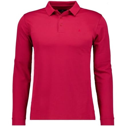Ragman Polo Soft Knit Modern Fit Easy Care Aardbei / male
