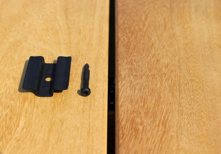 Wovar B|fix Clips RVS Zwart voor blinde bevestiging Terrasplanken Doos 100 stuks