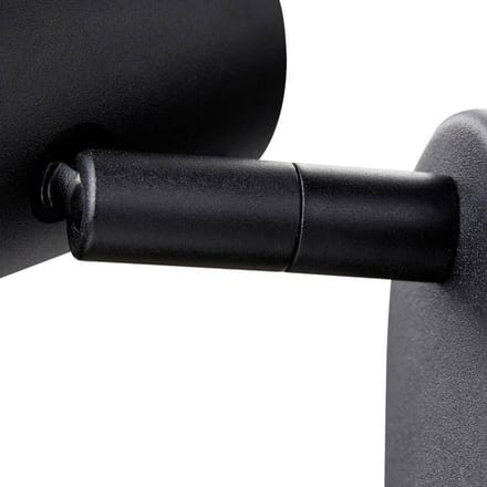 SLV LED wandspot Noblo, dimbaar tot warm, zwart, 13  cm