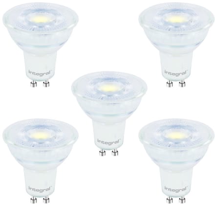 5 Pack - Integral GU10 LED Spot - 3,6W - 4000K Neutraal wit - Dimmable