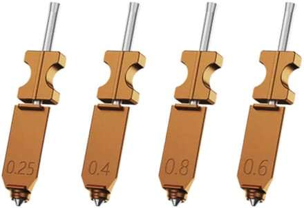 Flashforge 5X - Nozzle assembly 0.25 / 0.4 / 0.6 / 0.8 mm - Reserveonderdeel