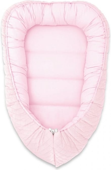 Babybam Babynestje Soft Velvet Pastel Roze