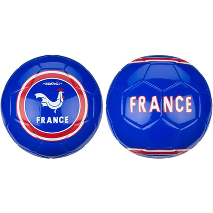 Avento Voetbal Glossy - World Soccer - Blauw - Frankrijk - Maat 5 - ⌀ ca. 22 cm
