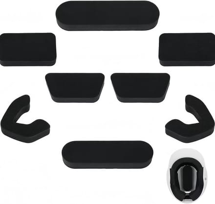 Helm Kussenset - Vervangende Voering - Helm Comfort - Extra Dikke Vulling - Universeel - Zwart