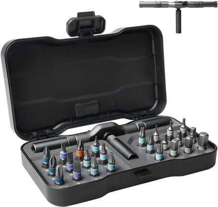 Allecto - Magnetische Schroevendraaierset - 24 in 1 Ratelset - voor